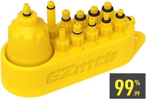 QOONESTL مجموعة نزيف الفرامل للدراجة قرص هيدروليكي زيت الفرامل المعدنية لشيمانو، MAGURA، TEKTRO، SRAM سلسلة أدوات إصلاح فرامل الدراجة (الحجم: النوع 1) in Kuwait