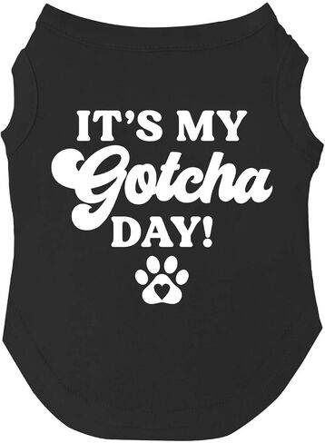 It's My Gotcha Day Dog Tee Shirt Sizes for Puppies, Toys, and Large Breeds (Assorted Colors) (Royal, 3X-Large) in Saudi Arabia