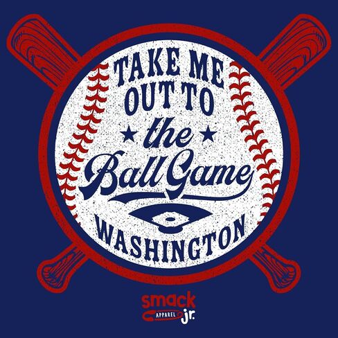 Take Me Out to The Ball Game Baby Apparel for Washington Baseball Fans (NB-7T) in Saudi Arabia