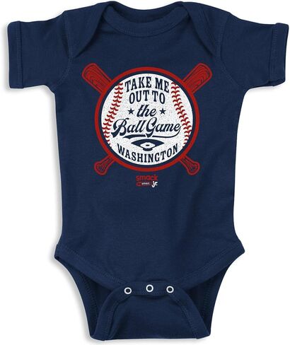 Take Me Out to The Ball Game Baby Apparel for Washington Baseball Fans (NB-7T) in Saudi Arabia