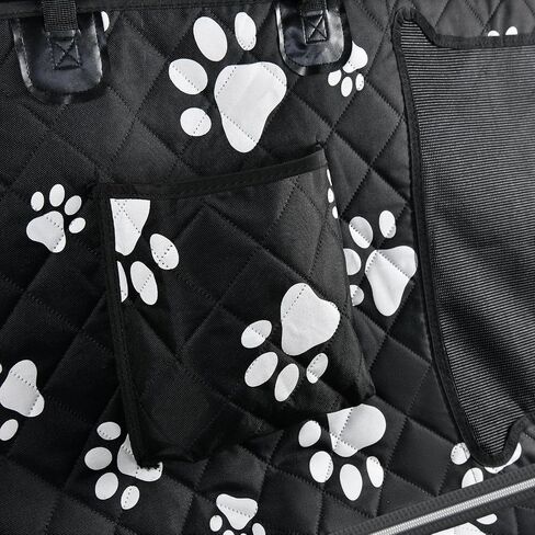 Dog Car Seat Covers for Dogs Car Seat Cover for Back Seat Dog Hammock Seat Protector for Dogs 100% Waterproof 600D Scratch Proof Machine Washable (Paw Pattern) in Saudi Arabia