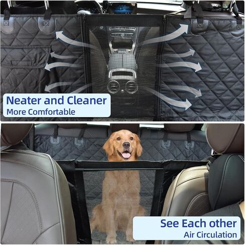 pettycare Heavy Duty Dog Car Seat Cover - Waterproof Back Seat Cover for Pet, Non-Slip & Scratch Proof Car Seat Cover for Dogs, Easy to Clean Dog Hammock for Cars Trucks SUVs in Kuwait
