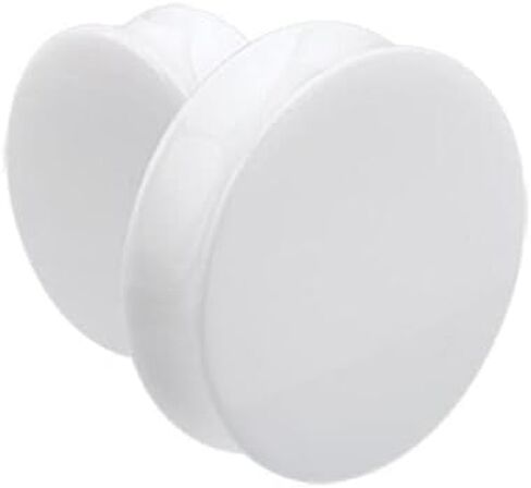 Pair 1-1/8" (28MM) WHITE ACRYLIC PLUGS Double Flare Gauges Solid Saddle Thin Ear Flesh Tunnels (2pcs) in Saudi Arabia