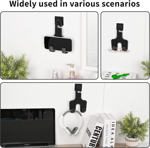 JEYODA Car Hooks for Purses and Bags,Flexible PU Vehicle Storage Hanger,Car Seat Back Organizer,Universal Hidden Multifunctional Headrest Hooks for Car，Home (black) in Saudi Arabia