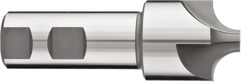 YG-1 E1237 High Speed Steel (HSS) Corner Rounding End Mill, Weldon Shank, Uncoated (Bright) Finish, Non-Center Cutting, 4 Flutes, 2.5" Overall Length, 0.5" Cutting Diameter, 0.375" Shank Diameter in Saudi Arabia