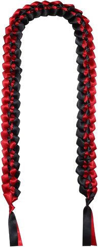 Graduation Lei Penta Angel 2023 Braided Graduation Ribbon Lei Honor Cord Gift for High School College Student Grad Party Decoration (Red, Black) in Saudi Arabia