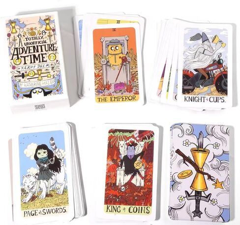 Banquiura Tarot Cards -Adventure time Tarot Deck, 78 Tarot Cards, Pocket Edition Tarot Cards for Beginners Divination Tools,Size 4.06" x 2.36" in Saudi Arabia