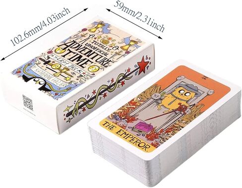 Banquiura Tarot Cards -Adventure time Tarot Deck, 78 Tarot Cards, Pocket Edition Tarot Cards for Beginners Divination Tools,Size 4.06" x 2.36" in Saudi Arabia