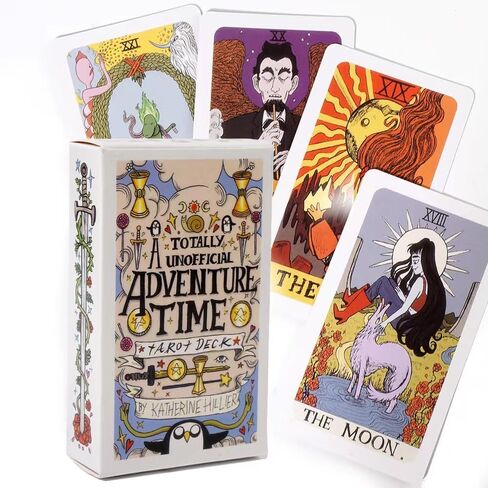 Banquiura Tarot Cards -Adventure time Tarot Deck, 78 Tarot Cards, Pocket Edition Tarot Cards for Beginners Divination Tools,Size 4.06" x 2.36" in Saudi Arabia