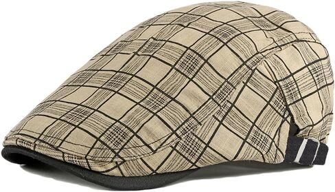 Adjustable Newsboy Hat for Men Flat Cap Ivy Gatsby Cabbie Beret Hat in Saudi Arabia