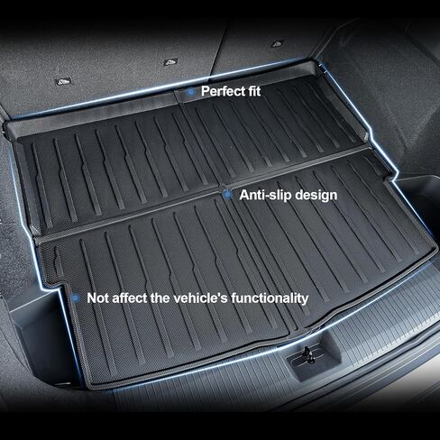 سجادات أرضية JOULARISE سجادة مسند الظهر لملحقات نيسان روج 2021-2024 (غير مناسبة لرياضات روج)، أغطية خلفية للمقعد مصنوعة من مادة TPE مناسبة لجميع الأحوال الجوية لملحقات نيسان روج in Kuwait