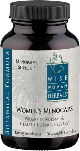 Wise Woman Herbals – Women’s Menocaps – 120 caps - All-Natural Menopause Supplement - for Hot Flashes, Mood Swings and Night Sweats During Menopause, Promotes Emotional Balance in Kuwait