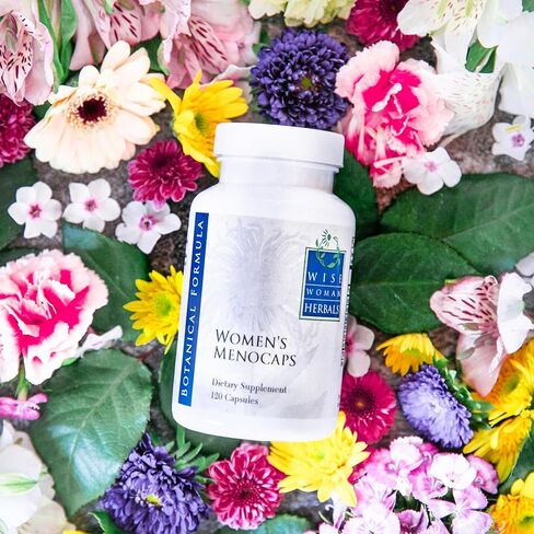 Wise Woman Herbals – Women’s Menocaps – 120 caps - All-Natural Menopause Supplement - for Hot Flashes, Mood Swings and Night Sweats During Menopause, Promotes Emotional Balance in Kuwait