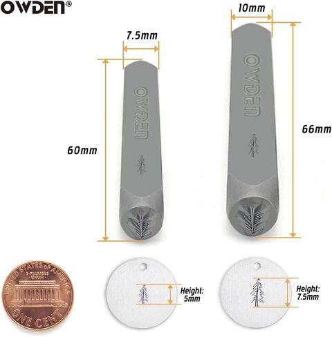 طقم طوابع بتصميم معدني بمقاسين لصنع المجوهرات بنفسك. (شجرة-3) in Kuwait
