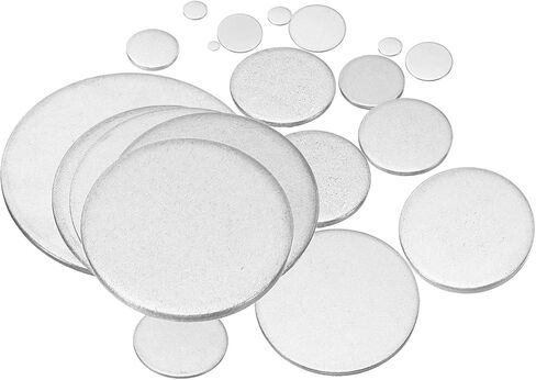 PATIKIL 50mm Steel Disc, 10pcs Round Metal Stamping Blanks Tags Round Circle Disc Plate Circle Metal Strike Plate DIY for Magnetic Mount Engraving Stamping Jewelry Craft, 2 in in Saudi Arabia