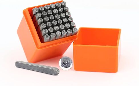 مجموعة طوابع الأرقام والحروف من SEEKQUA مكونة من 37 قطعة (A-Z و0-9)، مجموعة طوابع معدنية لطباعة المعادن والبلاستيك والخشب والجلود. (3 مم) in Kuwait