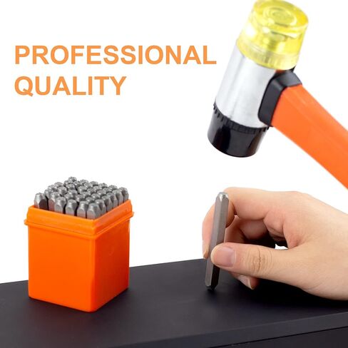 مجموعة طوابع الأرقام والحروف من SEEKQUA مكونة من 37 قطعة (A-Z و0-9)، مجموعة طوابع معدنية لطباعة المعادن والبلاستيك والخشب والجلود. (3 مم) in Kuwait