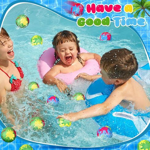 RoundFunny 300 Pcs Reusable water balloons Water Games with 3 Mesh Bag Summer Outside Toys Pool Party Favors for Boys Girls in Saudi Arabia