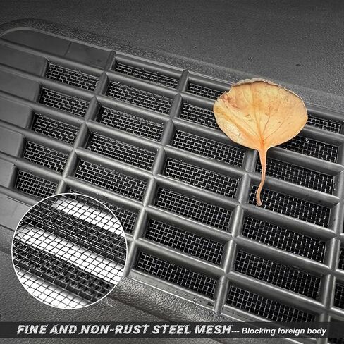 RISEDONE Air Intake Grille for 2024 Tesla Model 3 - Air Vent Mesh Cover Insect-proof & Leaf-proof Flow Vent Protection Frame Cover 2024 Tesla Model 3 Highland Accessories in Saudi Arabia