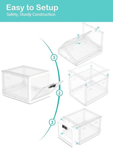 Lock Box for Refrigerator Snack Food, Plastic Medication Lock Box for Medicine Safe, Clear Lockable Storage Box for Personal Items, Phone Jail, Box with Lock for Home/Dorms/Office Storage Lockers in Saudi Arabia