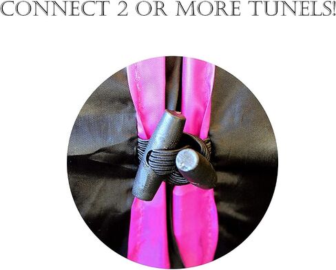 Purrfect Feline - 4 Way Cat Tunnel and Crinkle Cat Toy - Interactive Cat Toy with Cat Ball - Cat Supplies for Indoor Cats - Suitable for Ferrets, Rabbits or Small Dogs - Dark Blue - L in Saudi Arabia