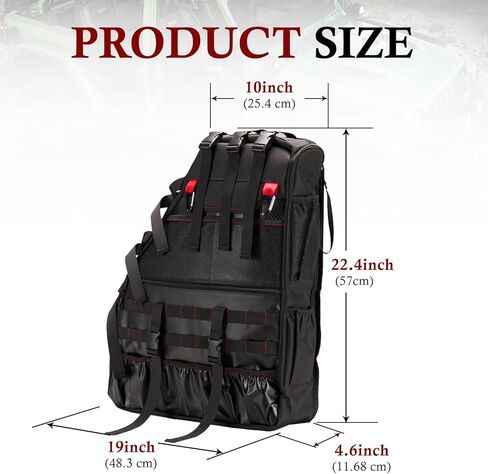 BUNKER INDUST 2 Pcs Roll Bar Storage Bag for 1997-2023 Jeep Wrangler JK TJ LJ & Unlimited JL 4-Door,Multi-Pockets Cargo Bag Saddlebag Tool Organizer,Black in Kuwait