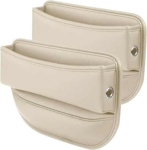 KanYool مقعد السيارة حشو الفجوة 2 حزمة منظم مقعد السيارة متعدد الوظائف وتخزين مقاعد السيارات اكسسوارات السيارة حشو الفجوة قابل للتعديل للهواتف والنظارات والمفاتيح والبطاقات (رمادي) in Kuwait