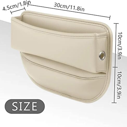 KanYool مقعد السيارة حشو الفجوة 2 حزمة منظم مقعد السيارة متعدد الوظائف وتخزين مقاعد السيارات اكسسوارات السيارة حشو الفجوة قابل للتعديل للهواتف والنظارات والمفاتيح والبطاقات (رمادي) in Kuwait