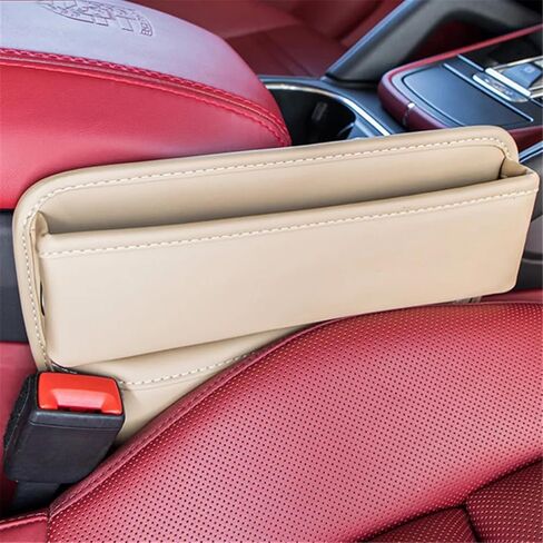 KanYool مقعد السيارة حشو الفجوة 2 حزمة منظم مقعد السيارة متعدد الوظائف وتخزين مقاعد السيارات اكسسوارات السيارة حشو الفجوة قابل للتعديل للهواتف والنظارات والمفاتيح والبطاقات (رمادي) in Kuwait