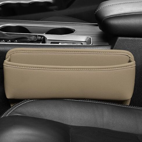 KanYool مقعد السيارة حشو الفجوة 2 حزمة منظم مقعد السيارة متعدد الوظائف وتخزين مقاعد السيارات اكسسوارات السيارة حشو الفجوة قابل للتعديل للهواتف والنظارات والمفاتيح والبطاقات (رمادي) in Kuwait