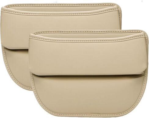 KanYool مقعد السيارة حشو الفجوة 2 حزمة منظم مقعد السيارة متعدد الوظائف وتخزين مقاعد السيارات اكسسوارات السيارة حشو الفجوة قابل للتعديل للهواتف والنظارات والمفاتيح والبطاقات (رمادي) in Kuwait