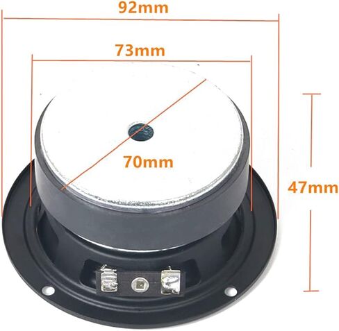 مكبر صوت WEIJ RANIT بقدرة 30 وات 4 أوم بمغناطيس خارجي بقطر 3.6 بوصة، ومكبرات صوت ذات تردد منخفض إلى متوسط ​​يمكنك صنعها بنفسك مكبر صوت للسيارة in Kuwait