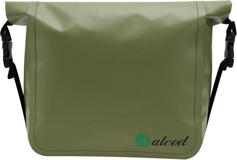 Salcod MOLLE Waterproof Dry Bag Compatible with YETI Bags, 3L Capacity Roll Top Dry Storage Bag Keeps Items Dry for Kayaking, Boating, Camping, Hiking, Fishing, Green in Saudi Arabia