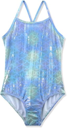 ملابس سباحة للفتيات بمقاسات حورية البحر اللامعة للأطفال من قطعة واحدة لملابس الشاطئ من عمر 2 إلى 8 سنوات in Kuwait