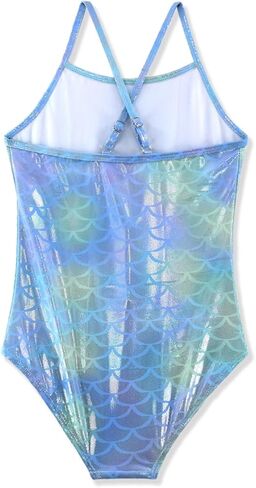 ملابس سباحة للفتيات بمقاسات حورية البحر اللامعة للأطفال من قطعة واحدة لملابس الشاطئ من عمر 2 إلى 8 سنوات in Kuwait