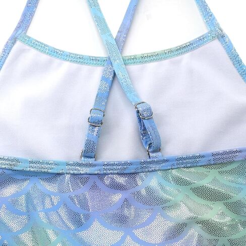 ملابس سباحة للفتيات بمقاسات حورية البحر اللامعة للأطفال من قطعة واحدة لملابس الشاطئ من عمر 2 إلى 8 سنوات in Kuwait