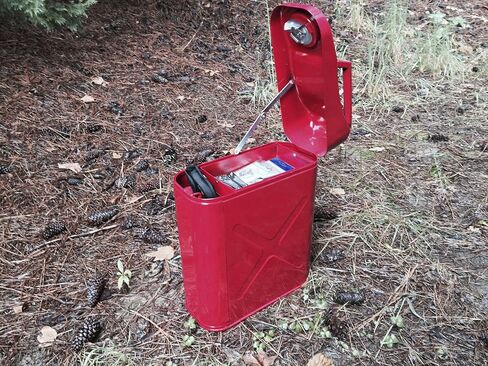 RAMPAGE PRODUCTS Universal Trail Can Storage Box | Red | 86622 in Saudi Arabia