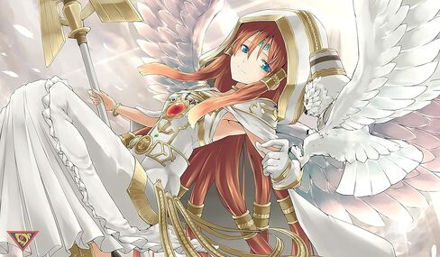 لوحة ماوس عملاقة مخصصة من Minerva، The Exalted Lightsworn - مطاط متين مقاس 14 بوصة × 24 بوصة لألعاب بطاقات التداول in Kuwait