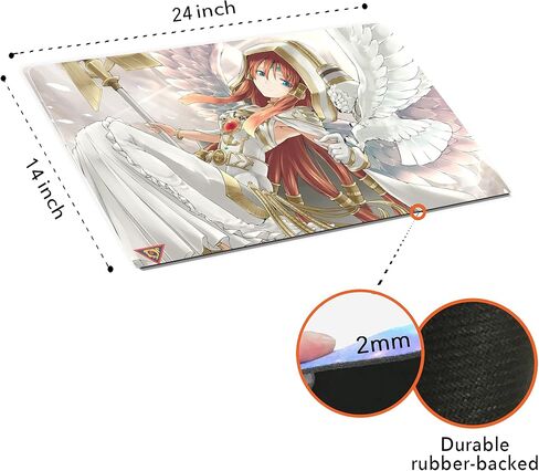 لوحة ماوس عملاقة مخصصة من Minerva، The Exalted Lightsworn - مطاط متين مقاس 14 بوصة × 24 بوصة لألعاب بطاقات التداول in Kuwait