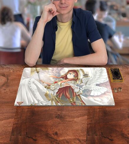 لوحة ماوس عملاقة مخصصة من Minerva، The Exalted Lightsworn - مطاط متين مقاس 14 بوصة × 24 بوصة لألعاب بطاقات التداول in Kuwait