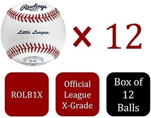 Rawlings | Official League Practice Baseballs | ROLB1X | Multiple Count Options in Saudi Arabia