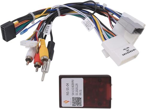 16pin Car Stereo Radio Power Wiring Harness Canbus Box for Nissan X-Trail Teana Navara Qashqai Sentra Support Factory Bose Amplifier OEM Backup Camera in Saudi Arabia