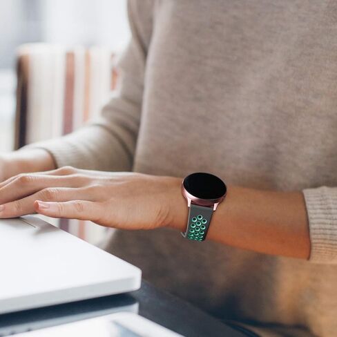 Lerobo Galaxy Watch 6 Band متوافق مع Samsung Galaxy Watch 4 Band 40mm 44mm، Galaxy Watch 4 Classic 42mm 46mm، Galaxy Watch 6 Bands، Galaxy Watch 5 Bands، Galaxy Watch 5 Pro 45mm، 20mm سيليكون in Kuwait
