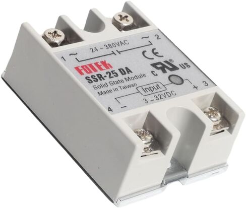 XINTAIHELE مرحل الحالة الصلبة 2 قطعة 25A مدخل مرحل أحادي الطور 3-32VDC مخرج 24-380VAC SSR-25DA in Kuwait