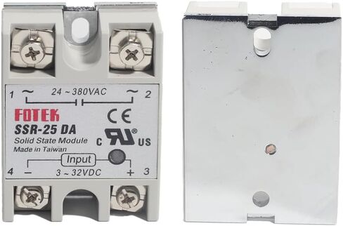 XINTAIHELE مرحل الحالة الصلبة 2 قطعة 25A مدخل مرحل أحادي الطور 3-32VDC مخرج 24-380VAC SSR-25DA in Kuwait