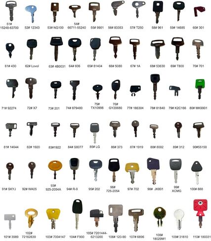 مفتاح 103 # 6 حزمة 7004147 2368655 2782017 220079139 مفاتيح للرافعة الشوكية Hyster Clark Yale in Kuwait