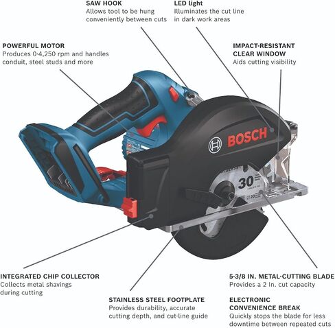 BOSCH GKM18V-20N 18V 5-3/8 In. Metal-Cutting Circular Saw (Bare Tool) in Saudi Arabia