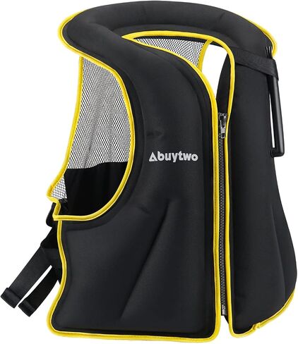 Abuytwo Snorkel Vest for Adults, Inflatable Buoyancy Aid Swim Jackets Snorkeling Vests for Kayak Diving Paddle Boating Water Sports Safety Men/Women in Saudi Arabia