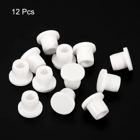 MECCANIXITY Silicone Rubber Hole Plug Soft Flexible Stopper for 11-12mm Hole White 12 Pieces in Saudi Arabia