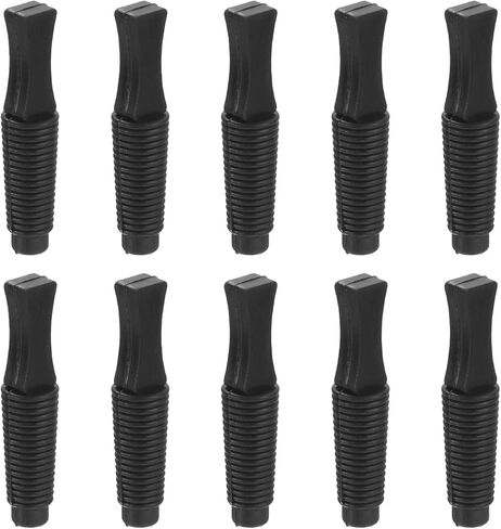 MECCANIXITY Rubber Thread Tapered Insert Plug M20 Test Tubes Bungs Stopper Black for Lab Home 10 Pieces in Saudi Arabia